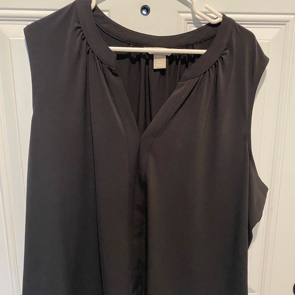 H&M Black Sleeveless Blouse